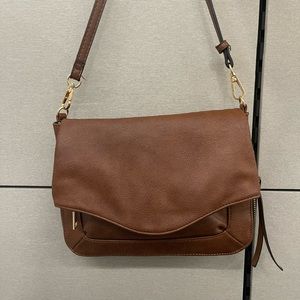 Moda Luxe Brown Crossbody Bag